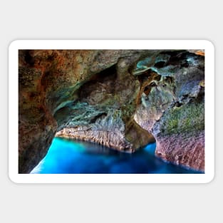 Sea caves of Marmara - Sfakia, Crete Sticker